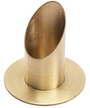 NKlaus Kerzenhalter 8cm hoch Kerzenhalter Kerzenständer für Kommunionkerze Ø 4cm Messingleuchter Taufkerzen Stabkerzen 2832