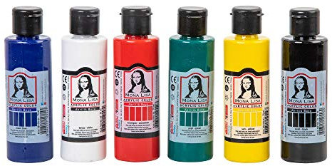 südor kırtasiye 1955 Monalisa Acrylfarben Set mit 6 Farben (Mona) 70 ml zum Malen auf Holz Stein und Leinwand für Erwachsene Hobbymaler und Studenten