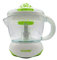 Hoomei Spremiagrumi elettrico per succhi, caraffa trasparente rimovibile da 0,7 l, due coni di diverse dimensioni smontabili, automatico, plastica, bianco, 25 W