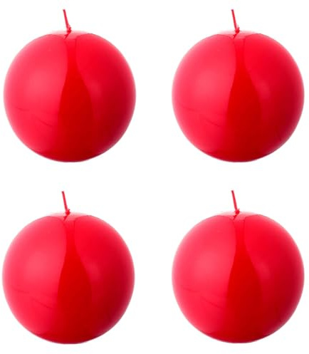 Holyart Candele Avvento 10 cm 4 sfere lucide