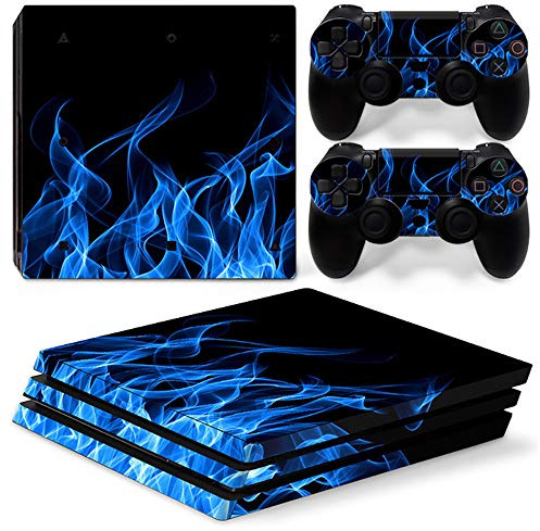 Handy Skin Aufkleber für Playstation 4 Pro Blue Fire PS4 Pro Konsole & Controller Skins Vinyl Sticker Sticker Sticker Cover