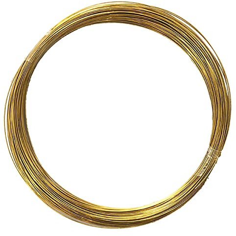 H65 Messing massiv blanke Kupferdraht Durchmesser 1mm Gewicht 250g Länge ca. 37m