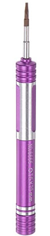 sourcing map Aluminum Präzision Schraubenzieher T5 Torx Magnetisch Kopf Manual Pen Form Schraube Treiber für Handy Uhren Brillen Elektronik Reparatur
