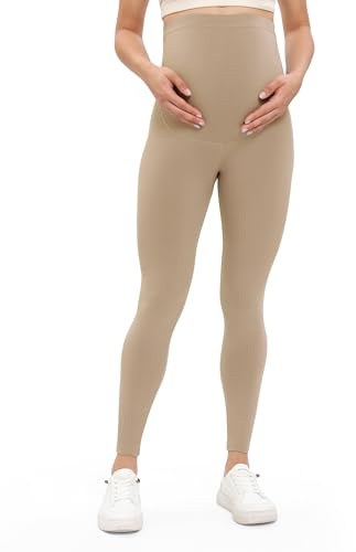 Buttergene 1 Pack Buttery-Soft Maternity Leggings Khaki