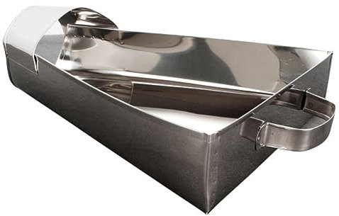 GRIRIW Stainless Steel Packing Shovel Scoop for Food Convenient Kitchen Tool for Packing Popcorns French Fries