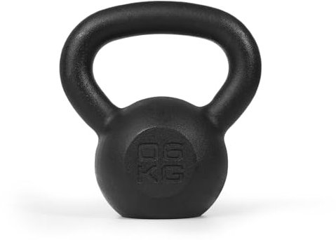 ZIRPO Kettlebell 6 kg, Kugelhantel aus Gusseisen, Kugelgewicht in 8 Varianten, Schwunghantel für Krafttraining, Workout und Profi Fitness, Schadstoffgeprüft