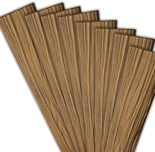 Lot de 10 m² / 60 panneaux de plafond, texture 3D, aspect bois, en polystyrène extrudé (XPS), 100 x 16,7 cm (P4-13)