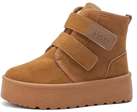 Jifenkla Stivali Scarpe Donna Invernali, Pelosi Stivaletti Platform Scarponcini Scarpe Da Neve Pelosi Comode Moon Boots, Stivaletto Stivali Caldi Invernale per Esterni