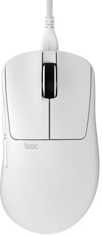 Pulsar Gaming Gears Xlite Wired Gaming Mouse, Ultra Lightweight 1.83 oz (52g), Ergonomic, Optical Switch, 26000 DPI, Motion Sync, PAW3395 Sensor (Medium, Wired, White)