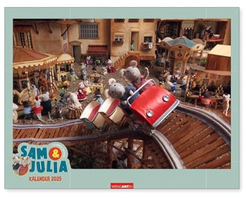 The Mouse Mansion Sam & Julia - Das Mäusehaus Kalender 2025 mit Original-Motiven der beliebten Mäusehaus-Bücher - 14 Seiten in Premium-Qualität, 12 Mäusehausmotive für Kinder ab 3