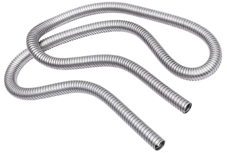 HOMOCONO Kabelschutz Metall 304 Edelstahl Metallschlauchkabelschutz Kabelschutzschlauch zum Schutz gegen Nagetiere für Kabel Am Schreibtisch und Außenbereich