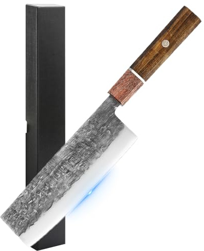 Japanese Chef Knife High Carbon Ultra Sharp 7 Inch Kitchen Knife | High Carbon Steel Blade, Ergonomic Handle, Premium Gift Box, Ideal for Meat, Vegetables, Daily Kitchen Use.