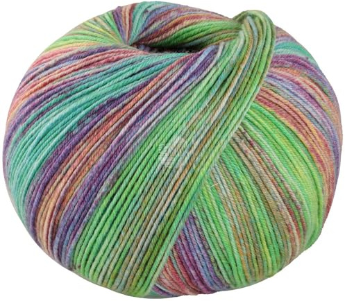 LANA GROSSA MW100 Seta Piano | Waschmaschinenfestes Sockengarn mit Seidenanteil | Handstrickgarn aus 55% Schurwolle (Merino), 25% Polyamid & 20% Seide | 100g Wolle zum Stricken & Häkeln | 420m Garn