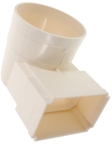 SHINEOFI Soporte para Bajante de Canalón PVC Bloque Antisalpicaduras Diseño Cuadrado para Villas Accesorios de Drenaje 1