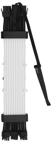 Jiawu Câble d'alimentation GPU ARGB Polyvalent avec Effet de Lumière Météore, pour la Décoration du Boîtier de L'ordinateur de la Carte Mère, Matériau en Silicone (Contrôleur SK3 Noir)