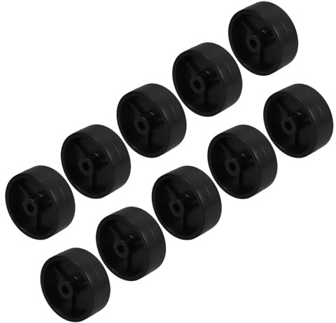 Lurrose 10 Pezzi Ruote in Plastica per Riscaldatore da Esterno Caster Antiscivolo Resistenti al Calore per Patio Ruote Mobili Sostitutive per Apparecchi Pesanti Installazione Rapida