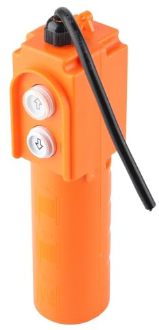 Aumotop Botón de Grúa, Interruptor de Elevación a Prueba Polvo, Resistente Al Agua y con Reinicio Automático para Grúas Pequeñas y Polipastos Eléctricos