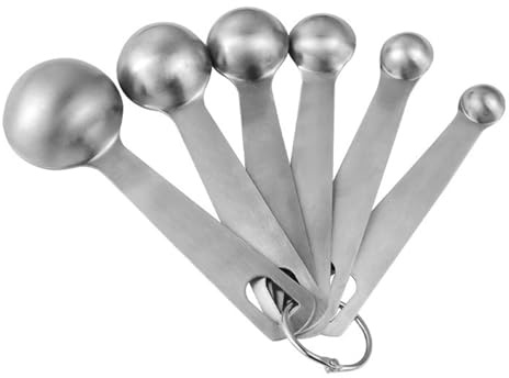 INSEOWI Set Cucchiai Dosatori in Acciaio Inossidabile 430 Precisa per Fondi caffè Spezie Zucchero E Bevande in Polvere Set Cucchiai Dosatori da Cucina