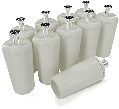 markiso® Rolladenstopper offen in Weiß, Rollladen Anschlagstopper für Rollo & Jalousie 40mm lang inkl. Schraube & Dichtung | Rollladenstopper 5 Paar entspricht 10 Stück
