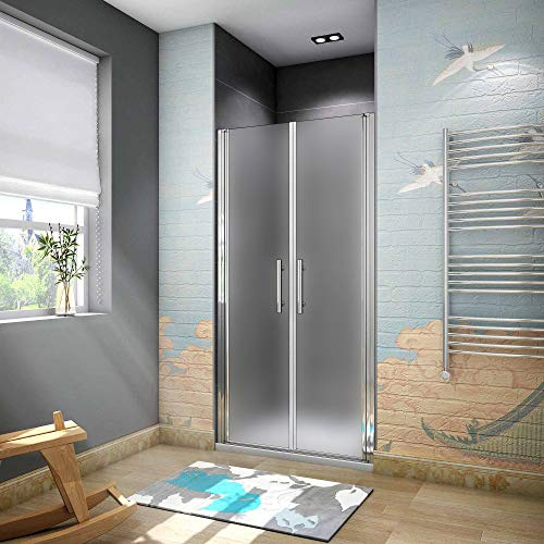 Cabina doccia 80x185cm apertura a battente vetro 6mm | Vetro Temperato, Anticalcare