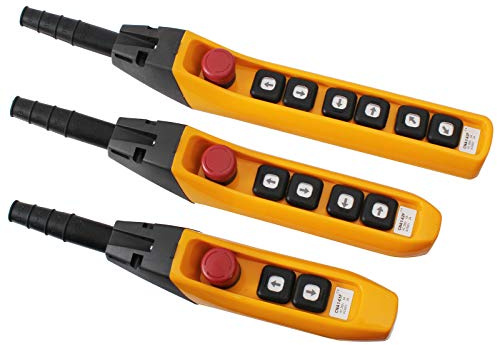 Hängetaster Kran Steuerung in 3 Ausführung auswählbar 2-Taster, 4-Taster & 6-Taster Ausführung (2-Tasten)