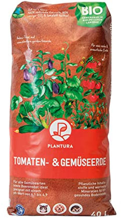 Plantura Bio-Tomaten- & Gemüseerde, torffrei & klimafreundlich, vorgedüngt, 40 L