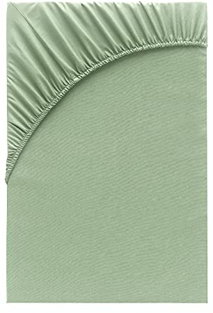 Class Home Collection Spannbettlaken 90x200cm - 100x200cm Jersey Baumwolle Eukalyptus