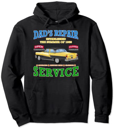 Dad Service de réparation de thé pour voitures anciennes Sweat à Capuche