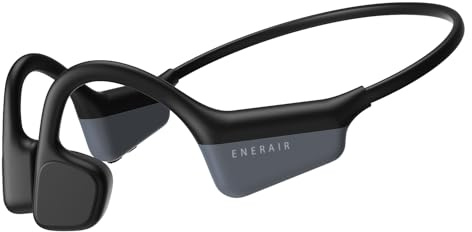Enerair Bone Conduction Headphones, IPX6 Waterproof Open Ear Headphones 14H Playtime Bluetooth 5.3 Wireless Headset Sport with Mic Sweatproof for Running, Cycling