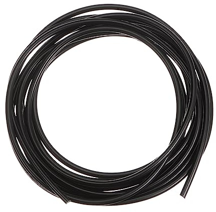 QUARKZMAN PU Trasmissione Cinghia Poliuretano Rotondo Cinghie 3.5mm Dia 10ft(3 Metri) Lunghezza Liscia Superficie PU Uretano Cintura per Trasmissione Trasmissione, Nero