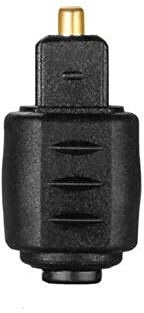 Nuovo adattatore connettore audio ottico 3,5 mm spina jack femmina a maschio Toslink digitale, fibra ottica digitale Toslink a 3,5 mm Jack (Mini Toslink) femmina a 3,5 mm Mini maschio ottico