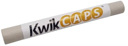 kwikCaps 1 Holz-Reparaturstift Farbe Hellgrau Wachs-Korrekturstift zum Auffüllen von Schrammen Kratzern Flecken auf Möbeln Furnier Laminat Holzboden Massivholz-Parkett Arbeitsplatte Melaminplatten | Weicher Wachsstift - 18 Farbtöne - Für Kratzer & Absplitterungen - Möbel, Parkett & Melaminplatten - Farben Mischbar