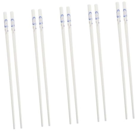 Ciieeo 5pares Palillos Forma De Flor De Azul De Reutilizables Hogar Exteriores Exquisitos