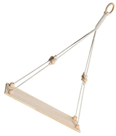 Zerodeko Handgewebte Wandaufhängung für Blumentöpfe, 1 Stück, Beige