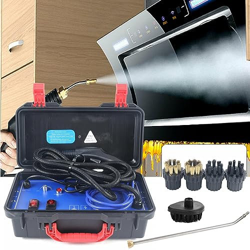 Miuxe Limpiador Vapor Inalámbrico De Alta Presión, 100-120℃ Máquina Limpiadora De Baño Portátil De Alta Temperatura para Detallar Automóviles, Máquina Limpiadora De Lechada Mano De Trabajo Pesado