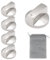 ZYKORT 5 Pezzi Manopole Forno, 6 mm Pomello per Fornelli a Gas, Metallo Manopole Controllo Stufa a Gas, Argento Universale Manopola Gas per Cucina Stufa Gas, Piano Cottura, Forno