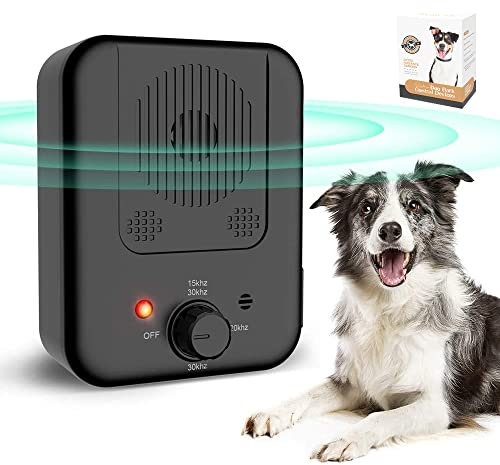 Anti Bell Gerät Hunde, 3 Modi Anti Bell für Hunde, 33FT Wiederaufladbares Antibell Ultraschall Gerät, Automatisch Anti-bell-mittel für Hunde für Kleine Große Hunde, Hunde Bellen Stopper Innen