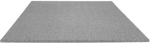TOPRUBBER Fallschutzplatte 100x100x2 cm Grau Gummiplatte Spielplatzmatte