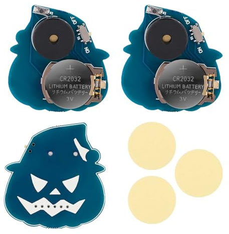 BTFO 3 Piezas de Generadores De Ruido de Grillos, Máquina de Ruido Molesto Estilo Mago de Calabaza con 16 Sonidos Generador de Pitidos de Ruido Oculto para Fiesta Escolar en Casa (Azul)