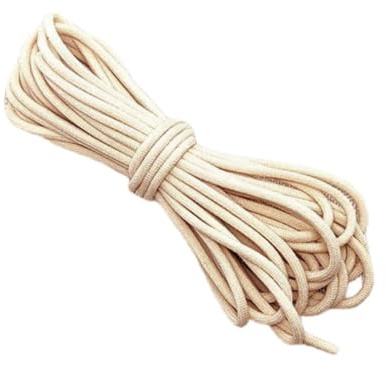 Wambere 10m x 3mm Runde Elastisch Seil Gummiband Elastisch Faden Elastische Schnur Kordel Gummikordel Gummischnur Gummibänder für DIY Kunsthandwerk Haarseil Haargummi Armbänder Nähzubehör,Beige