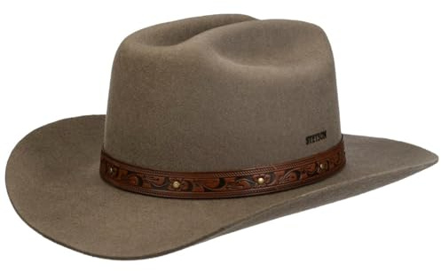 Stetson Open Road Westernhut Wollhut Herren Sommer Winter Taupe XL (60-61 cm)