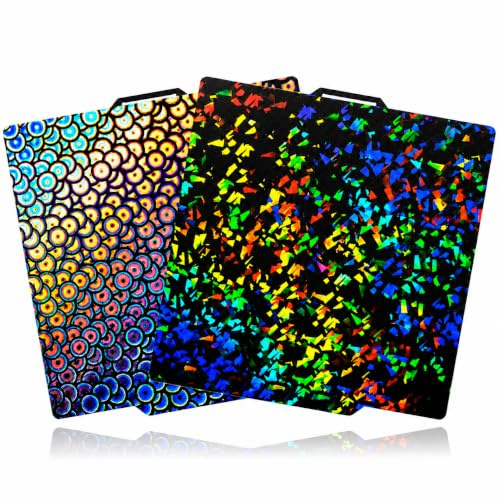 3D Drucker Build Plate für Bambu Lab A1 P1S P2S X1 X1C X1E P1P, 257x257mm Dual-Seite Federstahlplatte, Glattes Fragmente + Kaleidoskopmuster