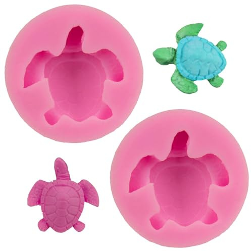 2 Pezzo Stampo Per Tartaruga Stampo In Silicone Stampo Per Cioccolato Stampo Per Torta Stampo Per Fondente Strumenti Di Cottura Fai Da Te