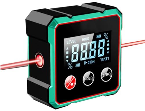 Magnetic Digital Inclinometer, Digital Angle Finder High-precision Angle Ruler, USB Charging Digital Level Box Angle Finder with Strong Magnetic Base