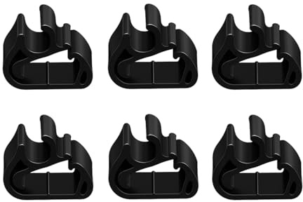 Aisikoo 6X Scheibenwischer Clips, Wischerarm für Peugeot 3008/5008 Zubehör | Befestigungsclips zu Peugeot 3008 Zubehör, 5008, C5 & DS7, langlebiger Kunststoff-Halter am Fahrzeug