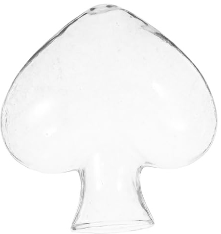 CONGARTENO Vaso in Vetro Forma di Cuore per Piante Idroponiche Decorativo per Casa e Ufficio Design Robusto e Realizzato a Mano per Fiori Freschi e Piccole Piante