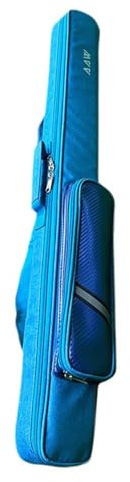 Fenteer Billardqueue-Koffer, Aufbewahrungstasche für Snookerqueues, 1/2-Gelenk-Koffer, Kratzfest, tragbar, staubdicht, Schutz, Tragetasche