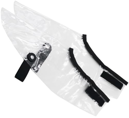 LOLIPPYY Copriscarpe da Barbiere Trasparente in Tpu Mantello Protettivo Anticalpestio per Parrucchieri e Professionisti Taglia L Set 2 Pezzi per Saloni e Uso Domestico