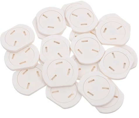 Ipetboom Protectores de Enchufes a Prueba de Bebés Cierre Automático Adhesivos y Seguros para 20 Piezas Protección Infantil para Tomacorrientes en Hogares y Guarderías
