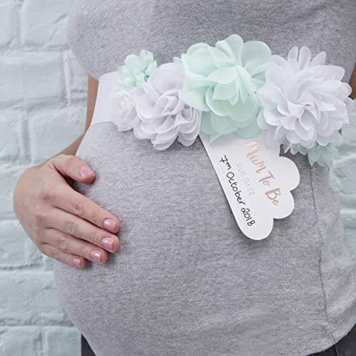 Ginger Ray Mum to Be Baby Shower Skärp Mink & Rose Foiled Hello World, Mint och Roséguld